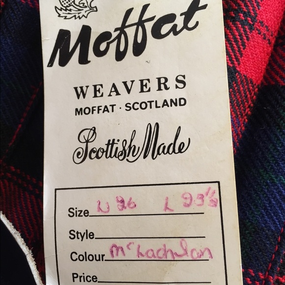 Vintage Moffat Weavers of Scotland Wool Kilt - Picture 6 of 8